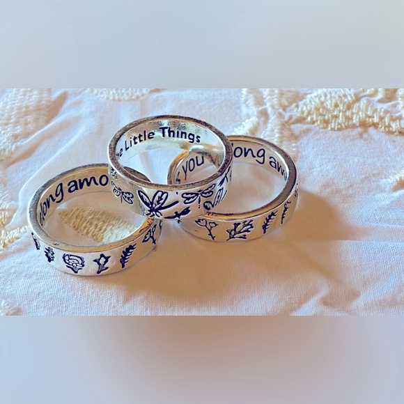 NWT SS Ring’s Nature Poetry-Two Styles- 1) Dragonfly Sz-6, 2) Wildflowers Sz-7&8 - Picture 9 of 16